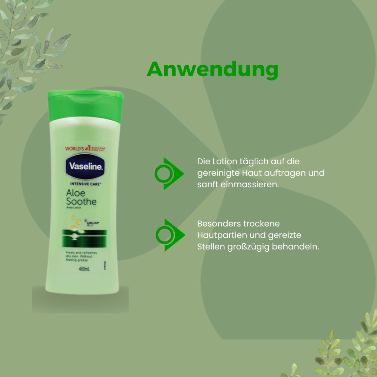 Vaseline Intensive Care Aloe Soothe Body Lotion 400ml - CosFair GmbH