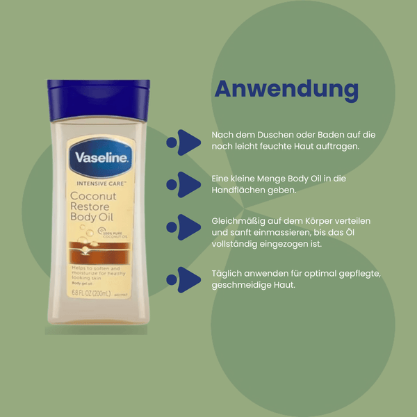 Vaseline Intensive Care Coconut Restore Body Oil 200 ml - CosFair GmbH