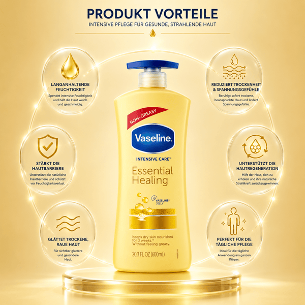 Vaseline Intensive Care Essential Healing Body Lotion - 600 ml - CosFair GmbH