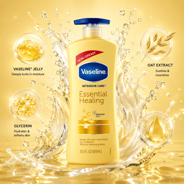 Vaseline Intensive Care Essential Healing Body Lotion - 600 ml - CosFair GmbH