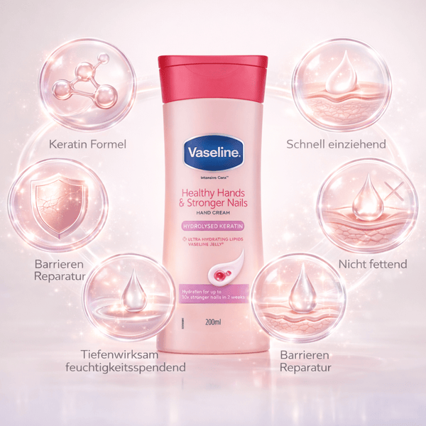 Vaseline Intensive Care Healthy Hands & Stronger Nails 200 ml - CosFair GmbH