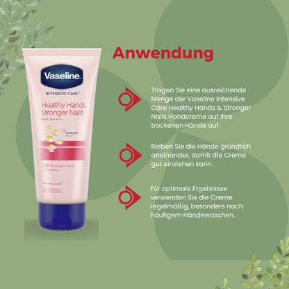Vaseline Intensive Care Healthy Hands &amp; Stronger Nails 75ml - CosFair GmbH