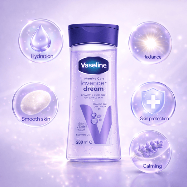 Vaseline Intensive Care Lavender Dream Body Gel Oil 200 ml - CosFair GmbH
