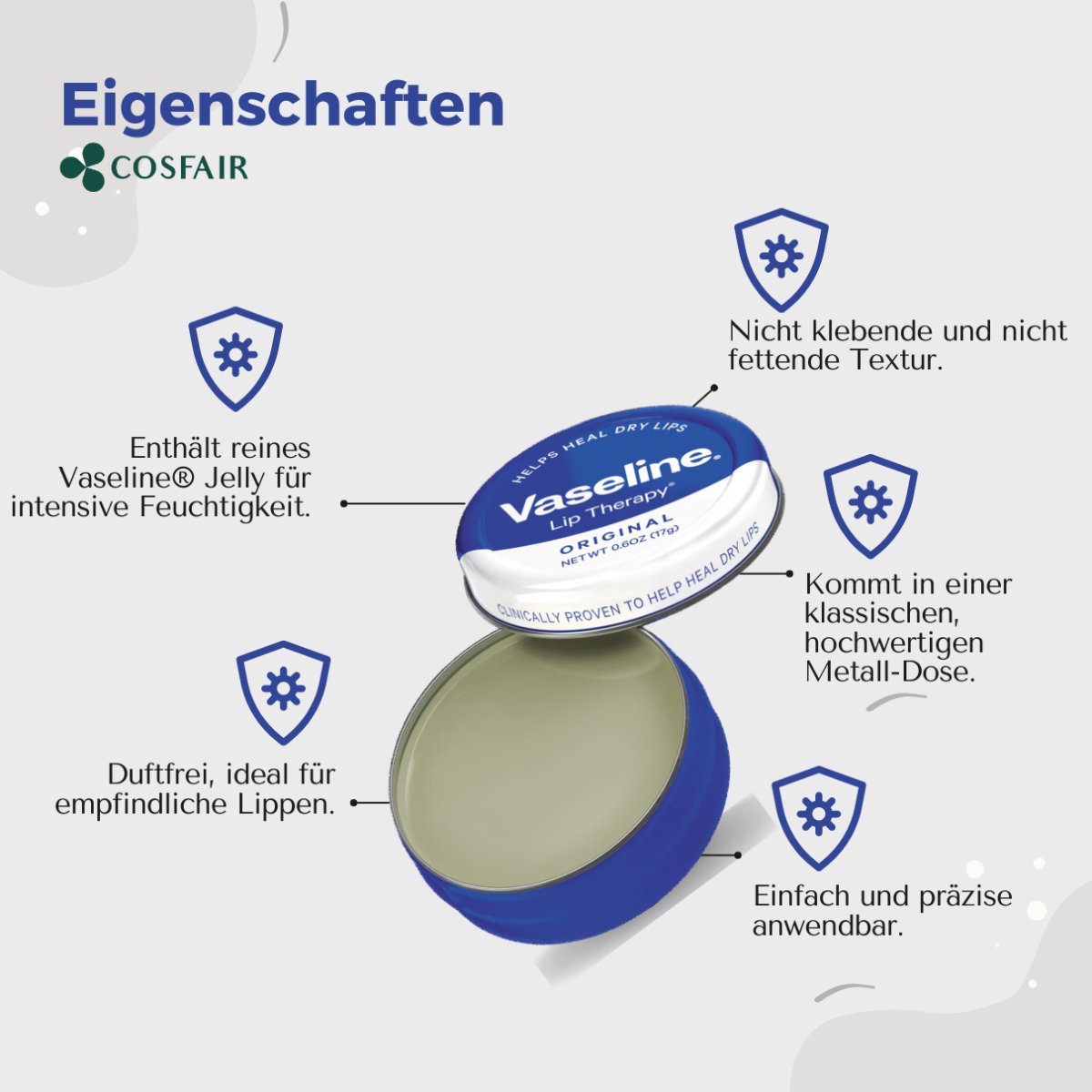 Vaseline Lip Therapy Original 20g - CosFair GmbH