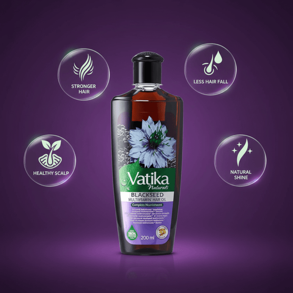 Vatika Naturals Blackseed Multivitamin Hair Oil 200ml - CosFair GmbH