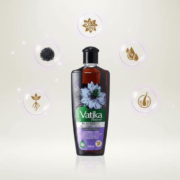 Vatika Naturals Blackseed Multivitamin Hair Oil 200ml - CosFair GmbH