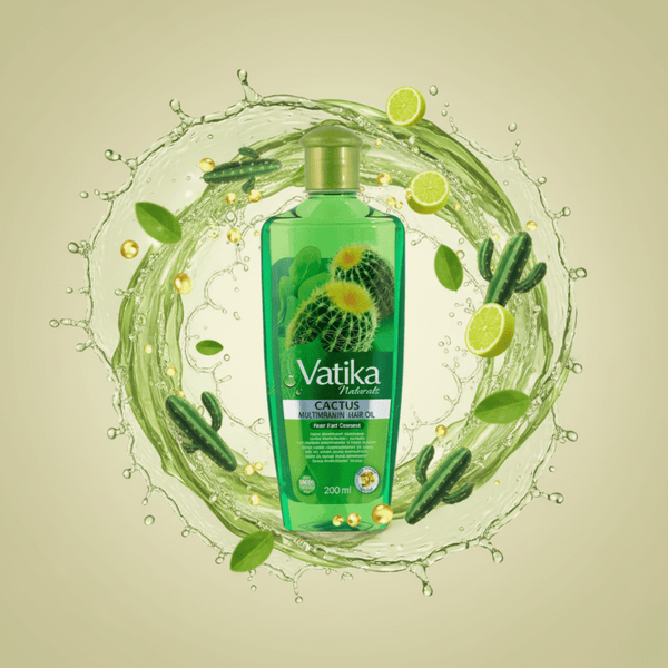 Vatika Naturals Cactus Multivitamin Hair Oil 200ml - CosFair GmbH