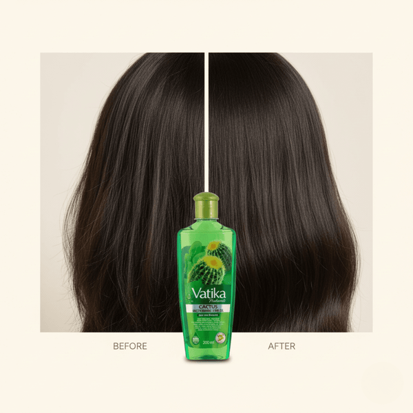 Vatika Naturals Cactus Multivitamin Hair Oil 200ml - CosFair GmbH