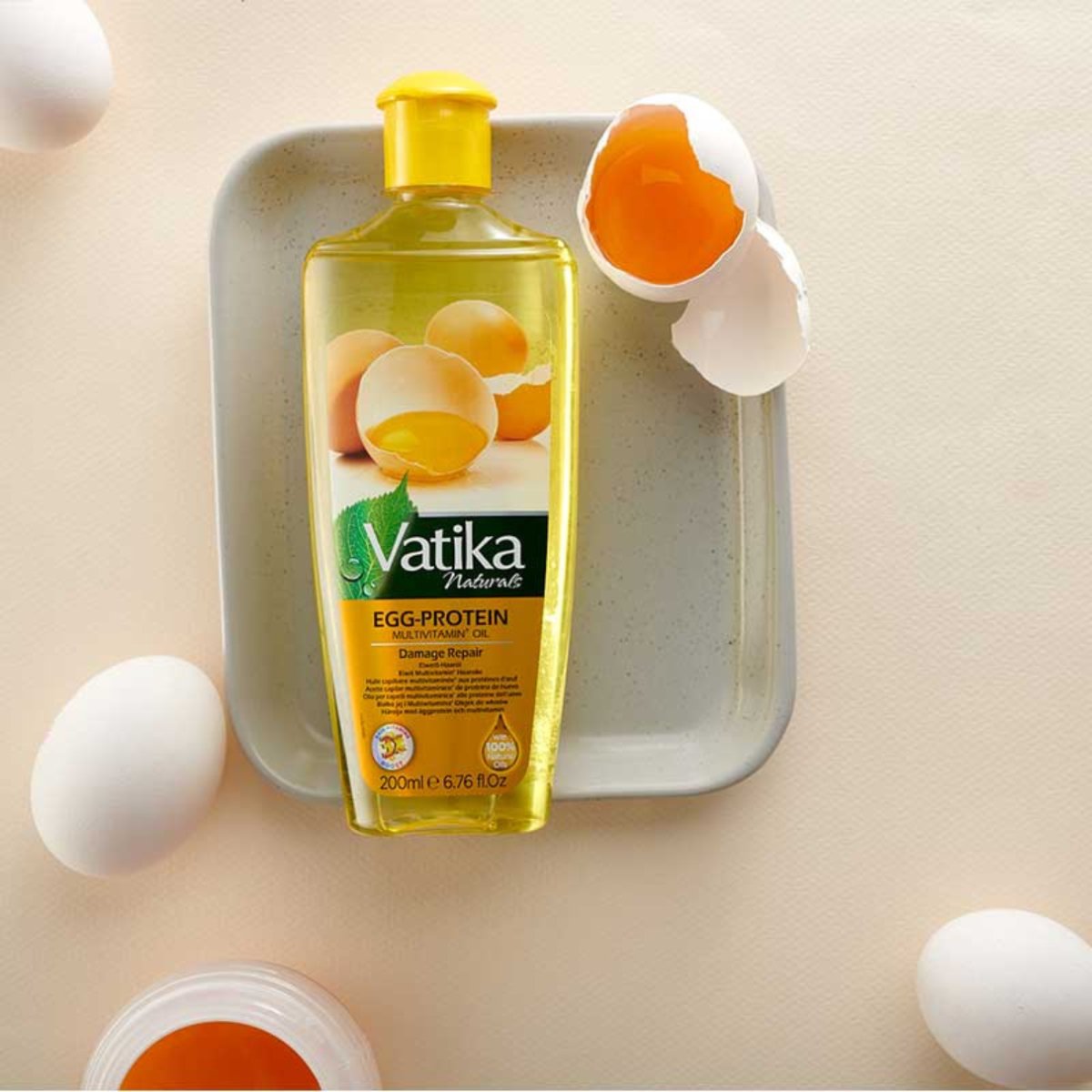 Vatika Naturals Egg - Protein Multivitamin Hair Oil 200ml - CosFair GmbH