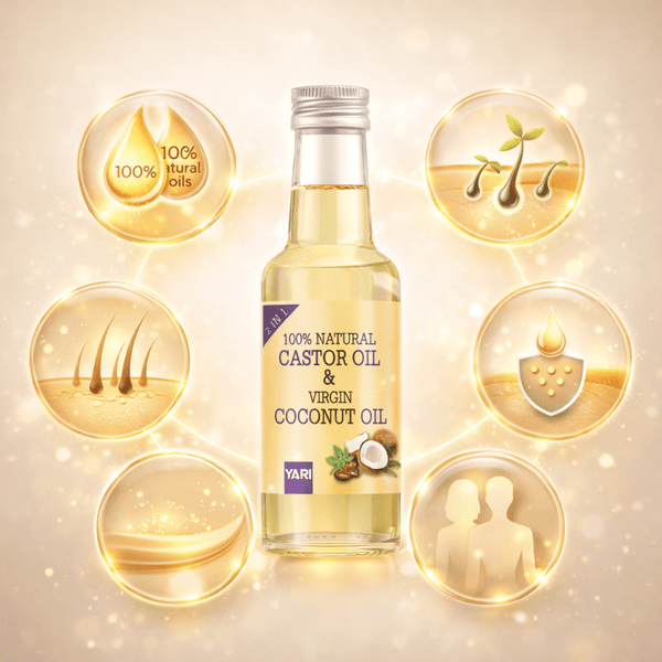 Yari 100% Natural Castor Oil & Virgin Coconut Oil 250 ml - CosFair GmbH