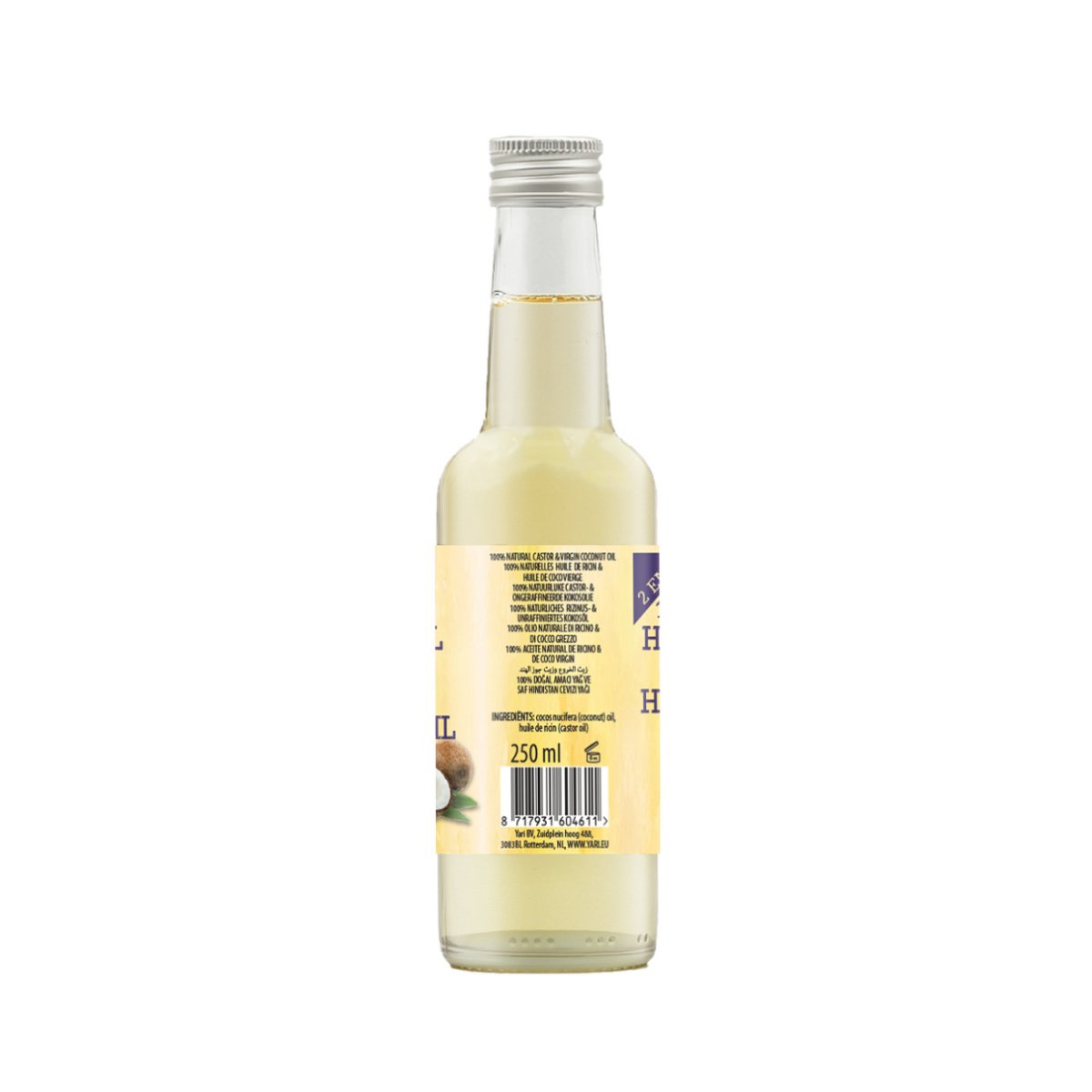 Yari 100% Natural Castor Oil &amp; Virgin Coconut Oil 250ml - CosFair GmbH