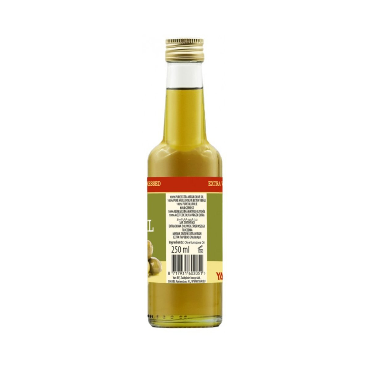 Yari 100% Pure Olive Oil Extra Virgin - Cold Pressed 250ml - CosFair GmbH