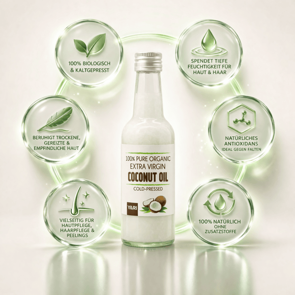 Yari 100% Pure Organic Extra Virgin Coconut Oil 250 ml - CosFair GmbH