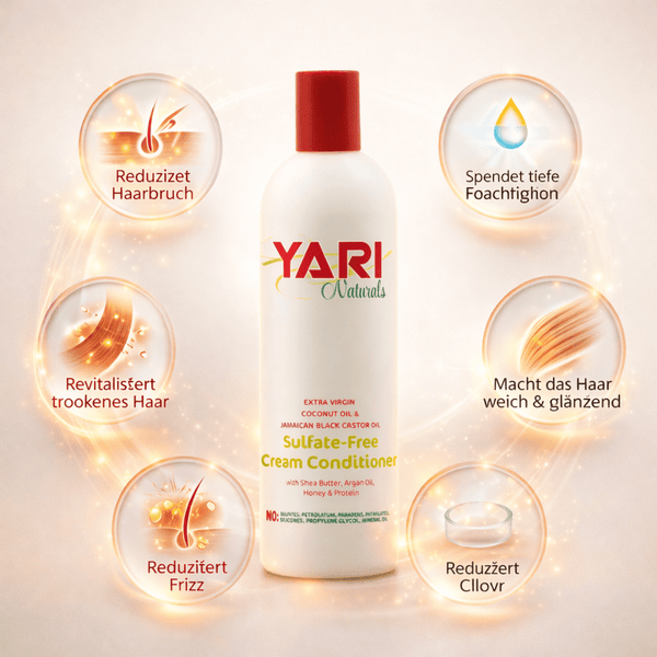 Yari Naturals Coconut & Black Castor Oil Conditioner 375 ml - CosFair GmbH