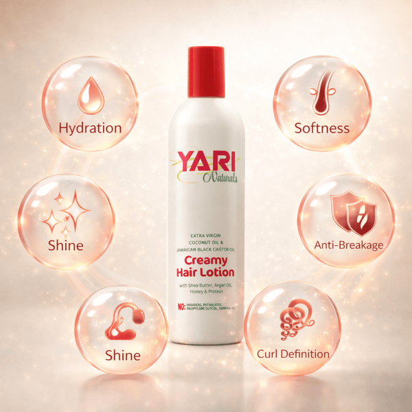 Yari Naturals Coconut & Black Castor Oil Hair Lotion 375 ml - CosFair GmbH